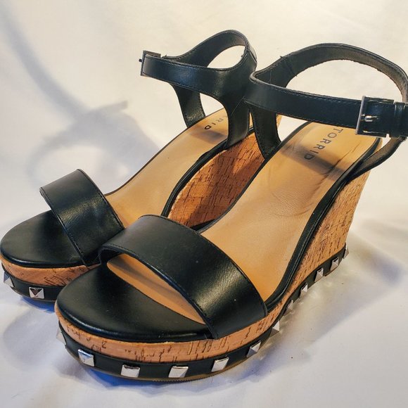 Torrid Studded Cork Wedge Sandals - Picture 5 of 9